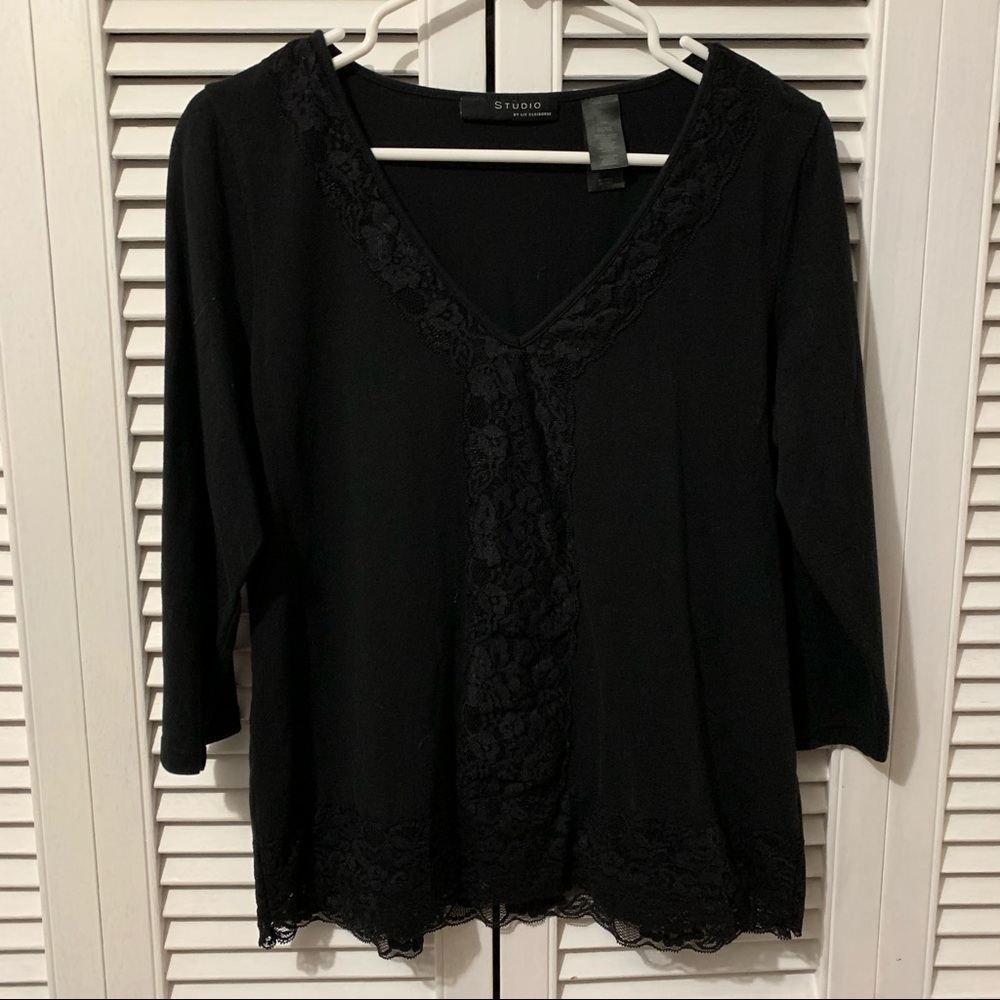 Studio Ladies Black Top